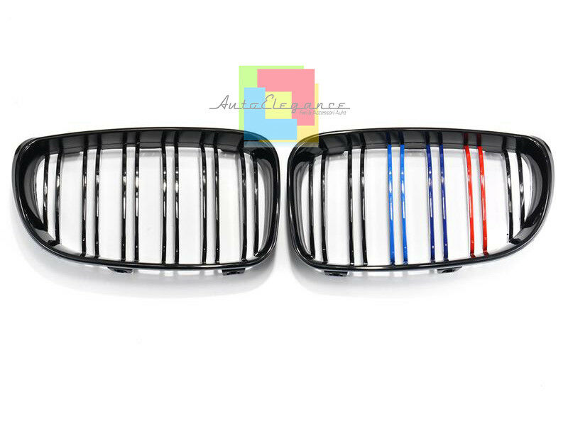 GRIGLIA ANTERIORE 3 COLORI M DOPPIA FASCIA BMW SERIE 1 E87 08-11 MASCHERINE .-