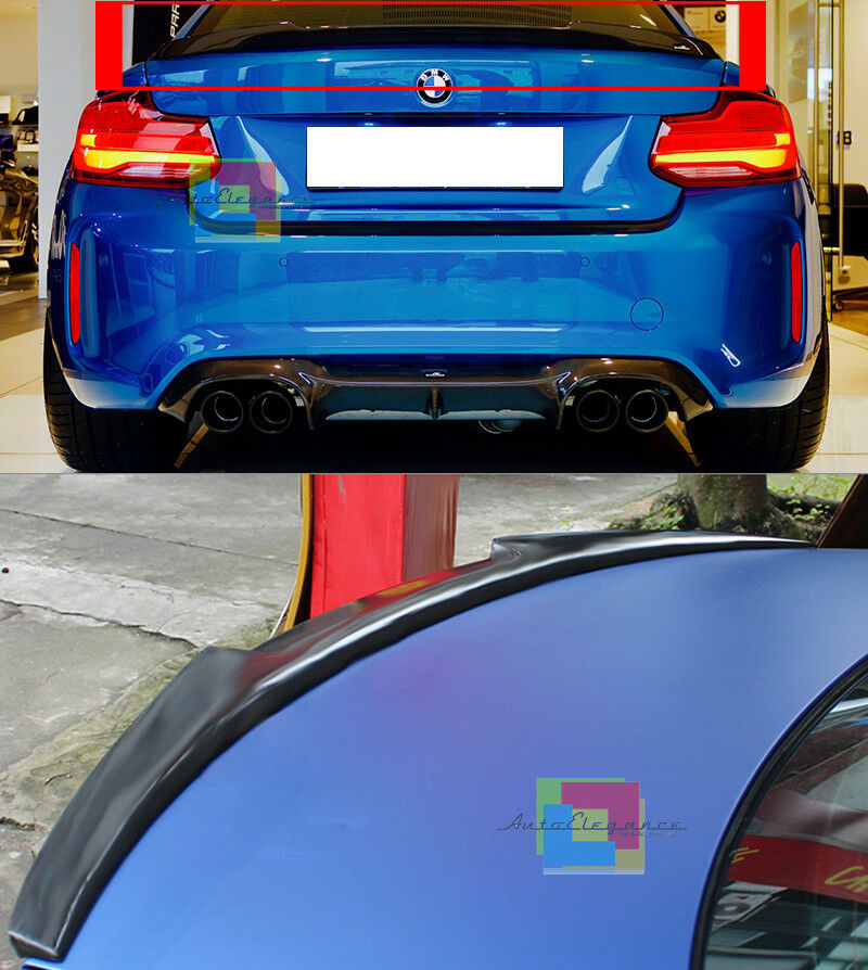 BMW SERIE 2 F22 F23 COUPE CABRIO 2013+ SPOILER POSTERIORE SUL COFANO LOOK M2 AUTOELEGANCERICAMBI