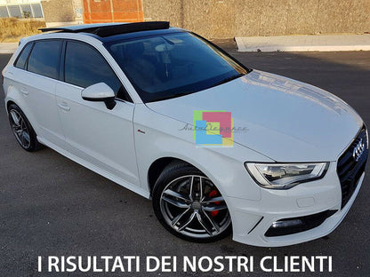 MINIGONNE LATERALI PER AUDI A3 8V SPORTBACK 2012+ 5 PORTE SPOILER SOTTO PORTA