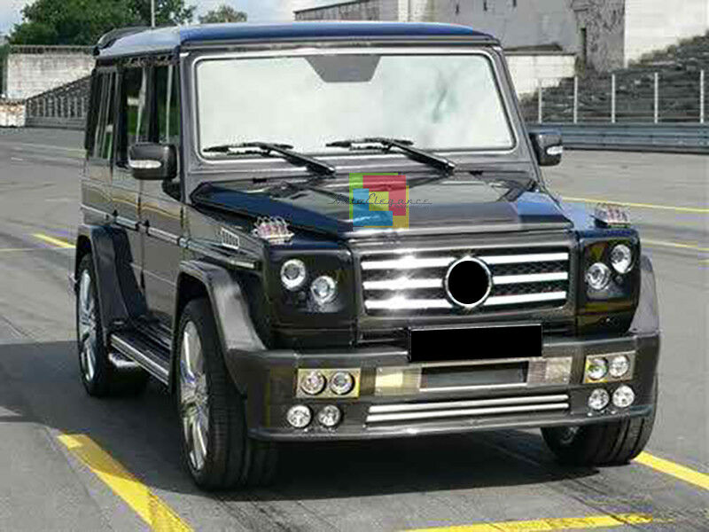 MERCEDES W463 Classe G 1990-2010 GRIGLIA ANTERIORE LOOK AMG PROFILI CROMATI .-