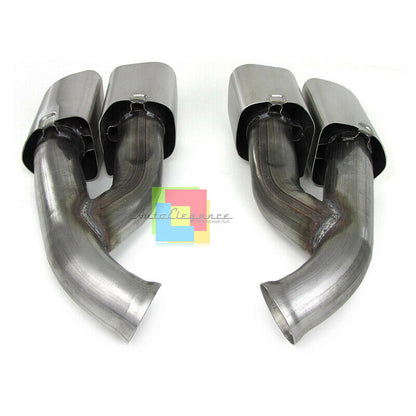 COPPIA TERMINALI DI SCARICO PER PORSCHE CAYENNE 2014-2017 ACCIAIO INOX AUTOELEGANCERICAMBI