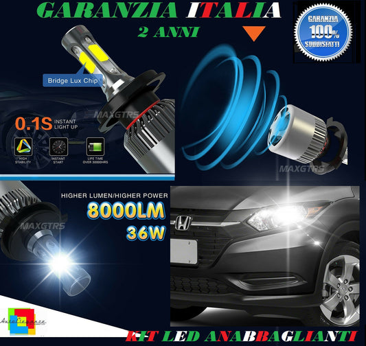 LOW BEAM HIGH BEAM BULB 36W 8000LM LED HONDA HR-V 2014 ONWARDS 6000K