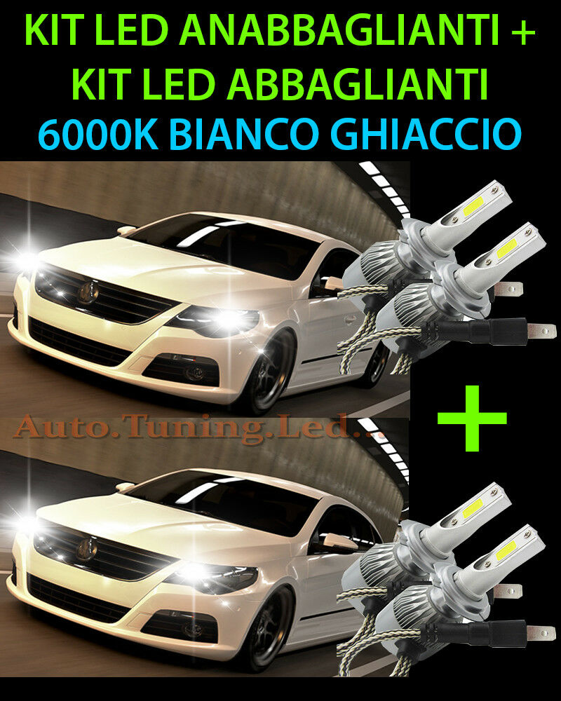 KIT LED LAMPADE ABBAGLIANTI & ANABBAGLIANTI PER VW PASSAT CC 2008-2012 -.