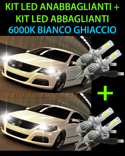 KIT LED LAMPADE ABBAGLIANTI & ANABBAGLIANTI PER VW PASSAT CC 2008-2012 -.