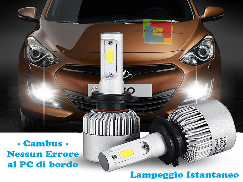 LAMPADE FENDINEBBIA A LED HYUNDAI i30 2011+ CAMBUS BIANCO GHIACCIO CREE