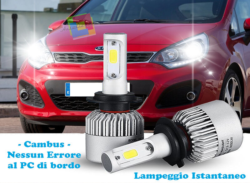 LAMPADE ANABBAGLIANTI LED KIA RIO 2011+ ISTANTANEO CREE 6000K BIANCO