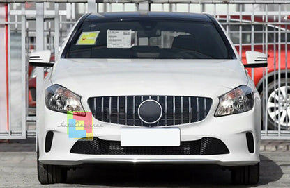GRIGLIA ANTERIORE PROFILI CROMATI MERCEDES CLASSE A W176 2012-2015 CALANDRA AMG