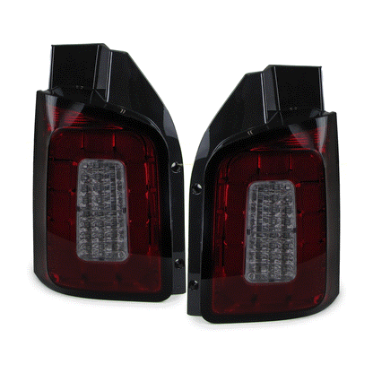 VW T6 TRANSPORTER FROM 2015+ PAIR OF REAR LIGHTS LIGHTBAR LED SMOKE