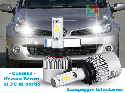 LAMPADE ABBAGLIANTI LED RENAULT CLIO 05-11 LAMPEGGIO ISTANTANEO 6000K