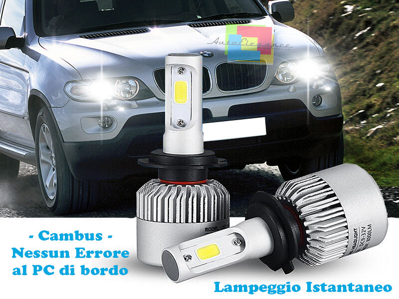 LAMPADE ANABBAGLIANTI LED BMW X5 E53 2000-2007 ISTANTANEO 6000K CREE