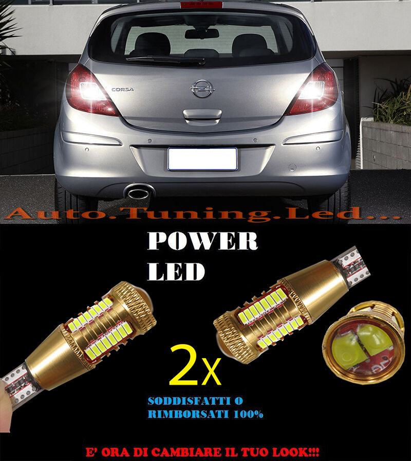 OPEL CORSA D LAMPADE RETROMARCIA LED T15 W16W SUPER QUALITA NO ERROR