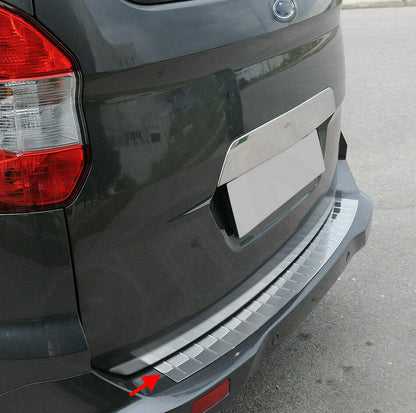 PIASTRA CROMATA PORTELLONE COFANO POSTERIORE FORD TOURNEO TRANSIT COURIER INOX