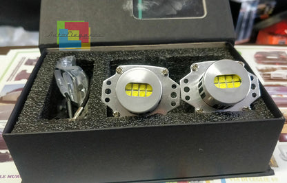 KIT ANGEL EYES LED 20W LED - BMW SERIE 3 E90 E91 08-11 LCI - NO ERRORE CAMBUS