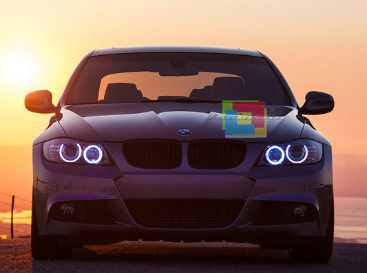 KIT ANGEL EYES LED 20W LED - BMW SERIE 3 E90 E91 08-11 LCI - NO ERRORE CAMBUS