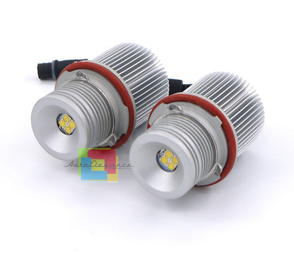LAMPADE ANGEL EYES BMW Z3 40W 6000K LED BIANCO GHIACCIO NO ERROR .-