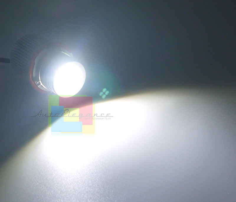 LAMPADE ANGEL EYES BMW SERIE 5 E60 520D 07-09 40W 6000K LED BIANCO NO ERROR