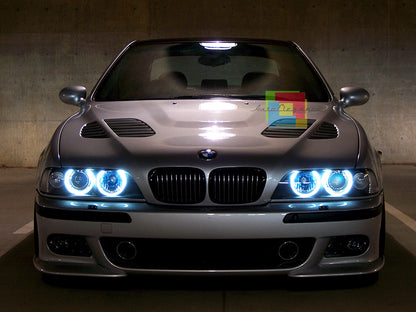LAMPADE ANGEL EYES BMW SERIE 5 E60 520D 07-09 40W 6000K LED BIANCO NO ERROR