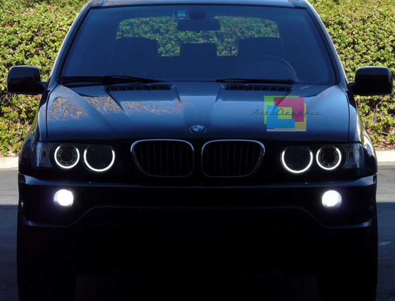 LAMPADE ANGEL EYES BMW SERIE 5 E60 520D 07-09 40W 6000K LED BIANCO NO ERROR