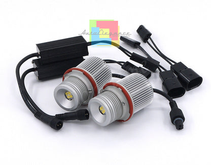 LAMPADE ANGEL EYES BMW SERIE 1 04-07 E87 40W 6000K LED BIANCO NO ERROR