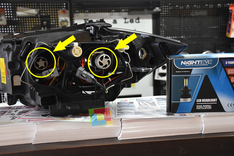 FARI ANTERIORI + KIT LED ANABBAGLIANTE ABBAGLIANTI - MERCEDES ML W163 2002-2005