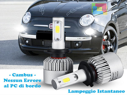 LAMPADE ABBAGLIANTI LED FIAT 500 2007+ LAMPEGGIO ISTANTANEO 6000K ---