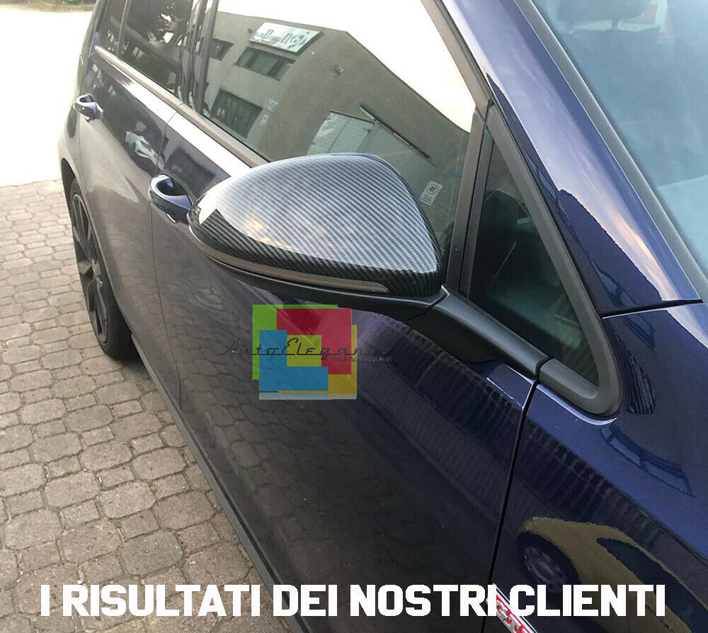 CALOTTE SPECCHI IN CARBONIO COPERTURE VW GOLF 7 2012+ SPECCHIETTI RETROVISORI AUTOELEGANCERICAMBI