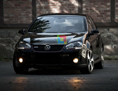 VW GOLF 5 MK5 V 2003-2008 FARI ANTERIORI LOOK GTI FANALI CON POSIZIONE LED .-
