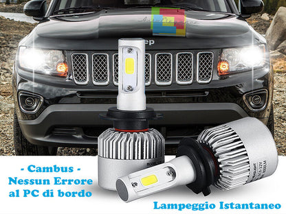 LED LOW BEAM LAMPS JEEP COMPASS 2011+ INSTANT 6000K CREE
