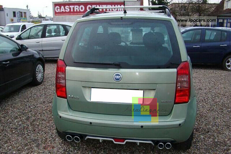 FIAT IDEA DIFFUSORE POSTERIORE SOTTO PARAURTI QUATTRO TERMINALI ABS