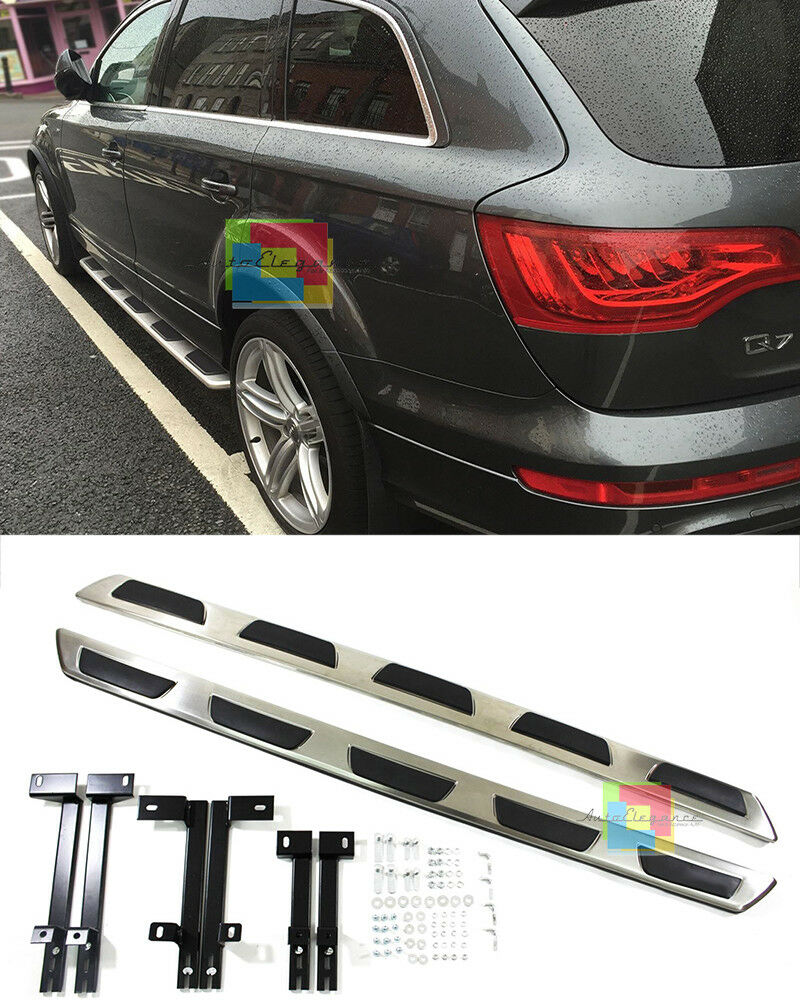 LOOK SPORTIVO PER AUDI Q7 4M 2015 IN POI PEDANE LATERALI ALLUMINIO SOTTO PORTA