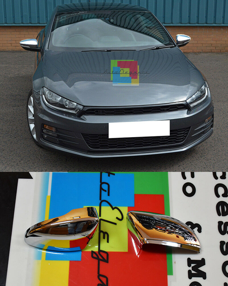 CALOTTE SPECCHI CROMATE COPERTURE SPECCHIETTI PER VW SCIROCCO CC 2008 IN POI AUTOELEGANCERICAMBI