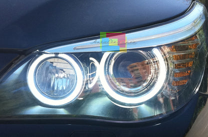 LAMPADE ANGEL EYES BMW SERIE 1 04-07 E87 40W 6000K LED BIANCO NO ERROR