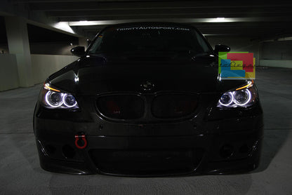 LAMPADE ANGEL EYES BMW SERIE 5 E61 03-07 40W 6000K LED BIANCO NO ERROR