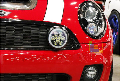 COPPIA FARI SUPPLEMENTARI MINI COOPER R57 DIURNE LED - ANGEL EYES AUTOELEGANCERICAMBI