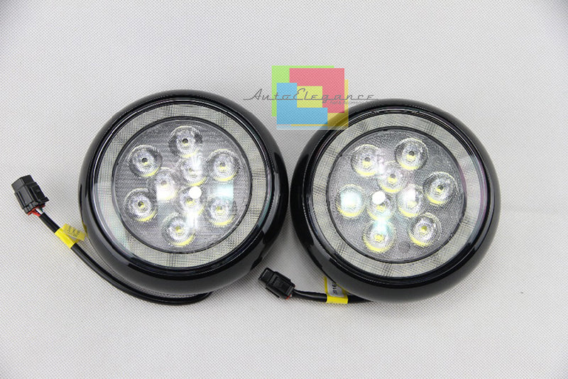 COPPIA FARI SUPPLEMENTARI MINI COOPER R57 DIURNE LED - ANGEL EYES AUTOELEGANCERICAMBI
