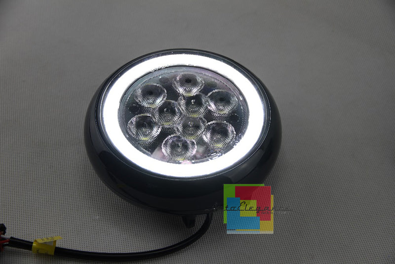 COPPIA FARI SUPPLEMENTARI MINI COOPER R57 DIURNE LED - ANGEL EYES AUTOELEGANCERICAMBI