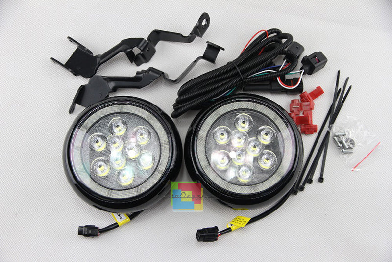 COPPIA FARI SUPPLEMENTARI MINI COOPER R57 DIURNE LED - ANGEL EYES AUTOELEGANCERICAMBI