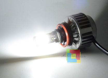 BMW SERIE 3 F30 F31 LAMPADE H8 CREE LED FENDINEBBIA 6000K BIANCO RAPIDO AUTOELEGANCERICAMBI