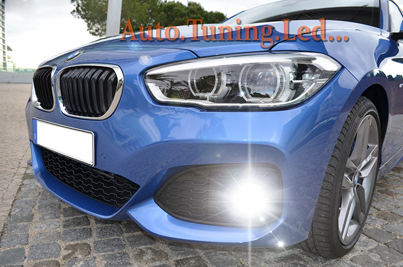 BMW SERIE 3 F30 F31 LAMPADE H8 CREE LED FENDINEBBIA 6000K BIANCO RAPIDO AUTOELEGANCERICAMBI