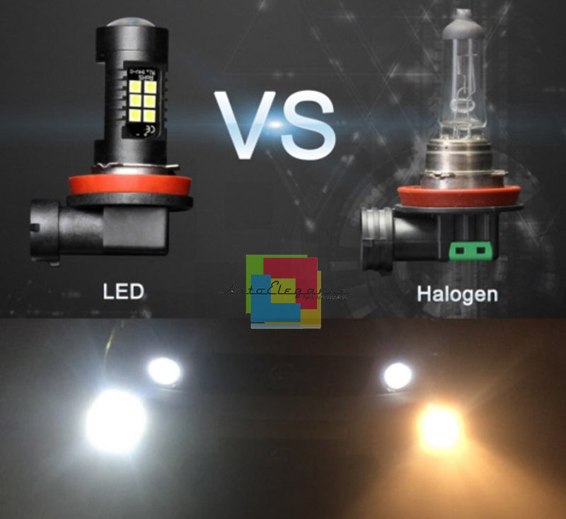 AUDI A3 8V 2012+ LAMPADE FENDINEBBIA H8 FULL LED Top Qualit&agrave; - NO ERROR AUTOELEGANCERICAMBI