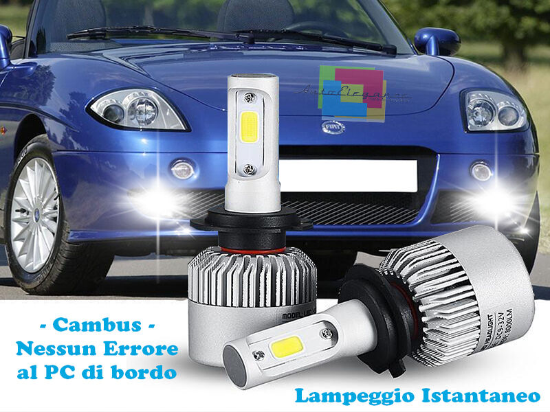 LED FOG LIGHTS FIAT BARCHETTA CAMBUS ICE WHITE CREE