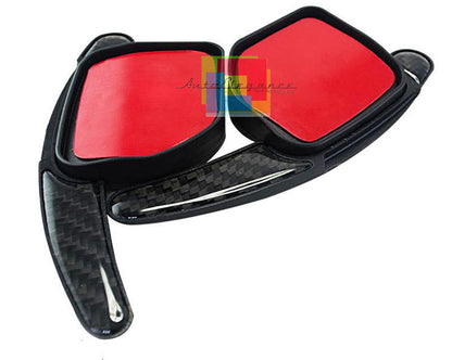 CARBON STEERING WHEEL SHIFT LEVERS AUDI Q7 2009-2012 - 3M DECORATIVE ADHESIVES