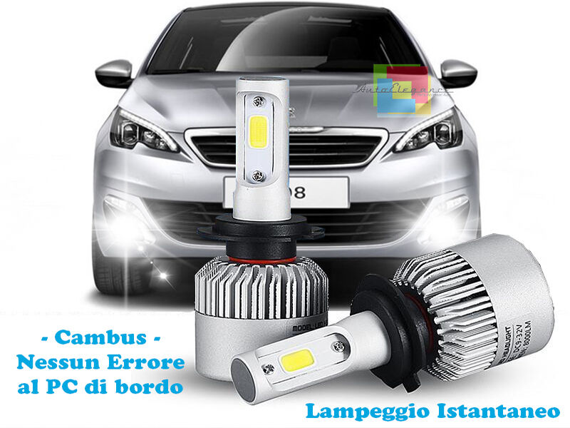 LAMPADE FENDINEBBIA A LED CREE PEUGEOT 308 II 2013+ CAMBUS BIANCO GHIACCIO