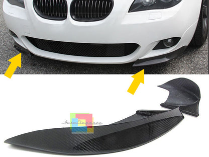 BMW E60 E61 2003-2007 - BAFFI CARBONIO SOTTO PARAURTI SOLO PER PARAURTI M AUTOELEGANCERICAMBI