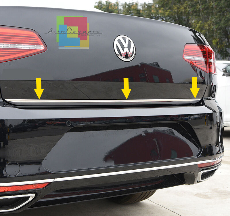 REAR MOULDING VW PASSAT B8 2015-2017 ADHESIVE CHROME SPORTY LOOK.-