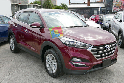 CORNICE FINESTRINI CROMATA HYUNDAI TUCSON TLE 2015+ MODANATURE ADESIVE ACCIAIO.- AUTOELEGANCERICAMBI