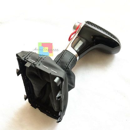 AUDI Q7 2006+ POMELLO DEL CAMBIO AUTOMATICO PELLE CARBON LOOK SLINE AUTOELEGANCERICAMBI