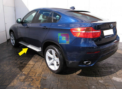 PEDANE LATERALI PER BMW X6 E71 2008+ SOTTOPORTA IN ALLUMINIO TOP QUALITA&apos; .-.