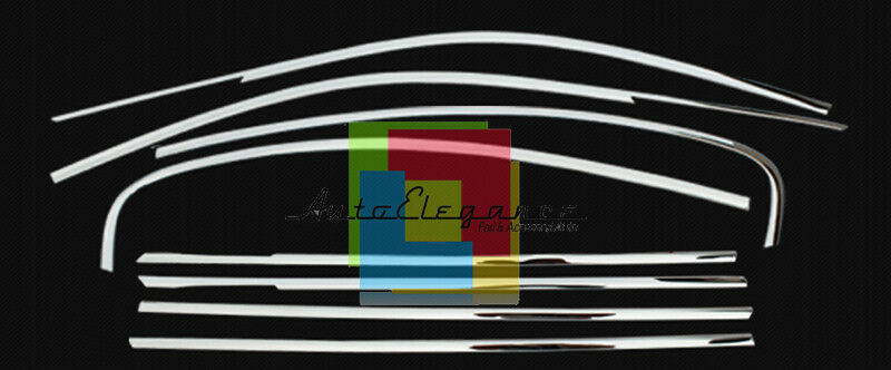 CORNICE FINESTRINI CROMATA BMW SERIE 3 F30 2011-2015 BERLINA MODANATURE ADESIVE AUTOELEGANCERICAMBI