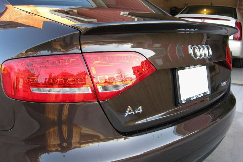 SPOILER POSTERIORE AUDI A4 B8 8K 08-12 BERLINA ALETTONE SUL COFANO S-LINE S4